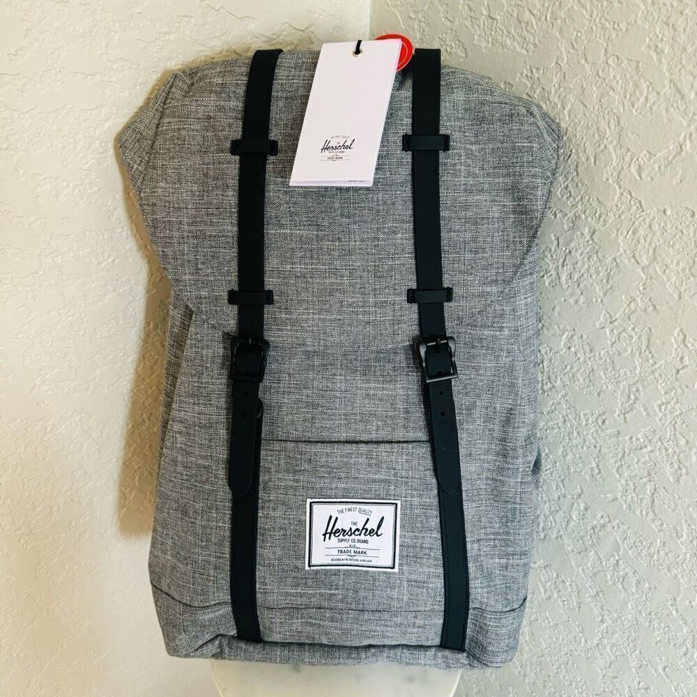 Herschel Supply Co. "Retreat' Little America Backpack,‎ Gray/Black NWT